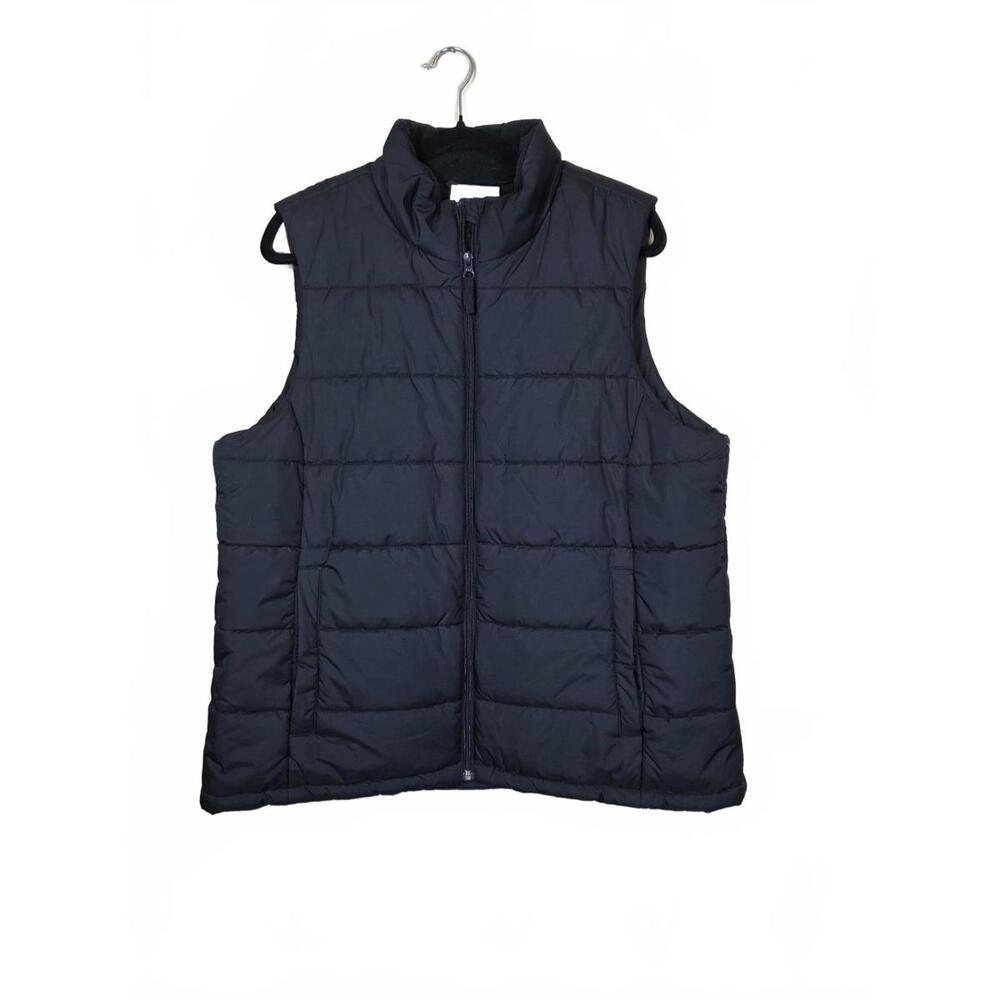 Amazon Essentials Women's Mid-Weight Puffer Vest, Black, X-Large